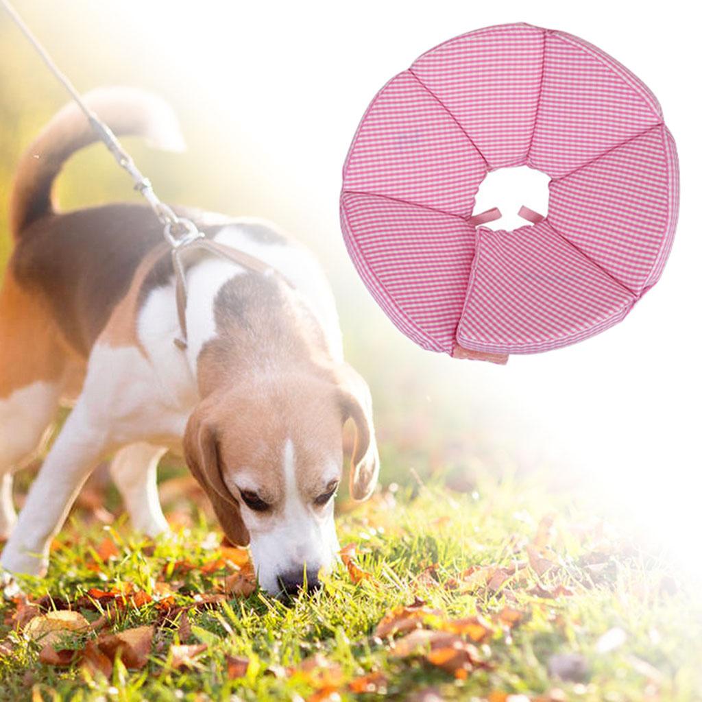 Dog Collar Recovery After Surgery Safety Elizabethan Collar E-Collar pink S