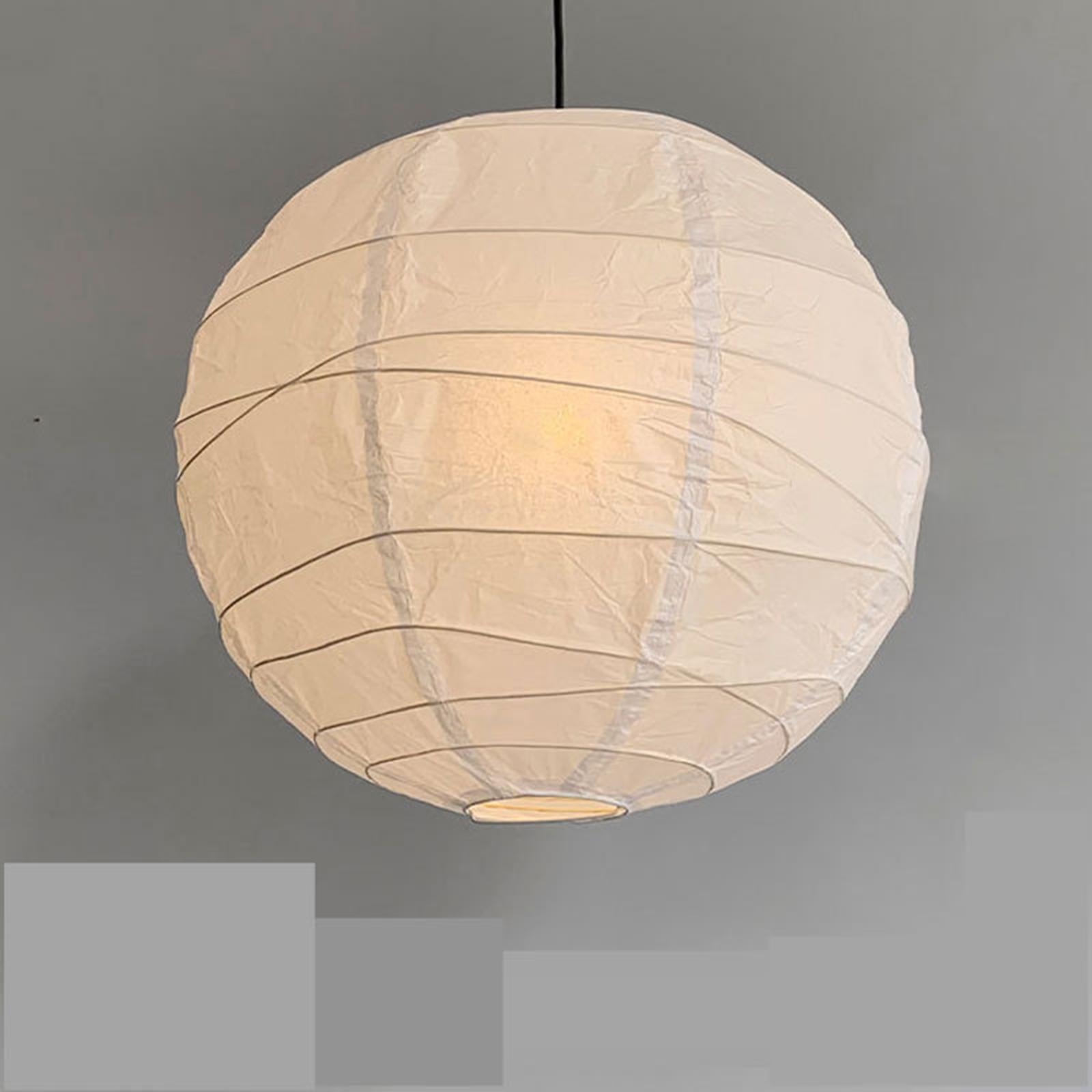 Paper Lampshade White Farmhouse Handmade for Hallway Dining Room Cafe