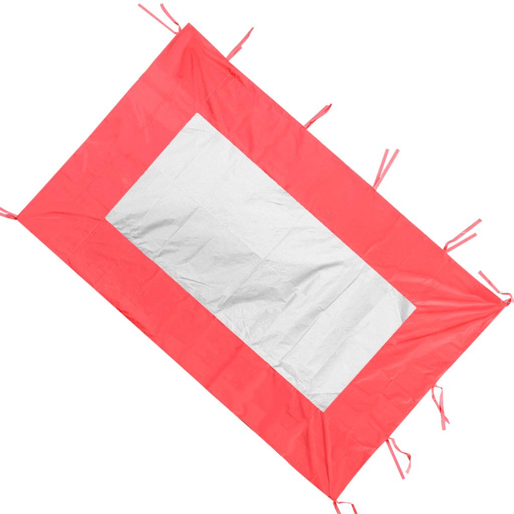 Waterproof Instant Canopy Tent Sidewall Sun Shade Shelter Red B 190x290cm