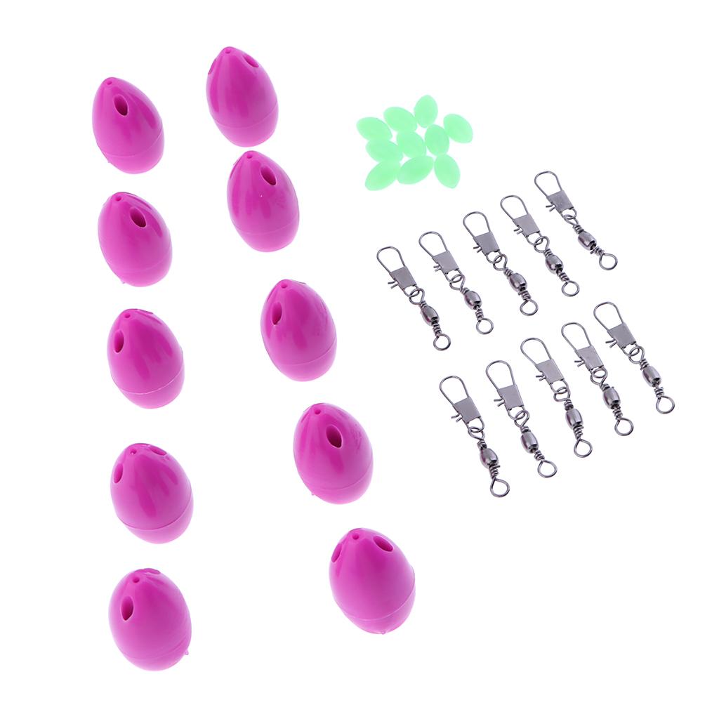 10pcs Floating Carp Coarse Trout Bass Sea Lure Fishing Tackle Purple