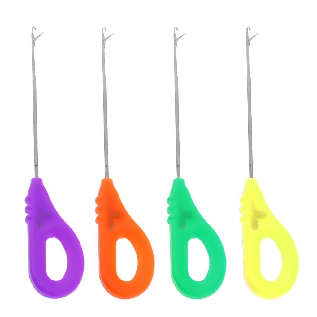 Portable Carp Fishing Splicing Needle Baiting Hook Drill Rig Tools Purple