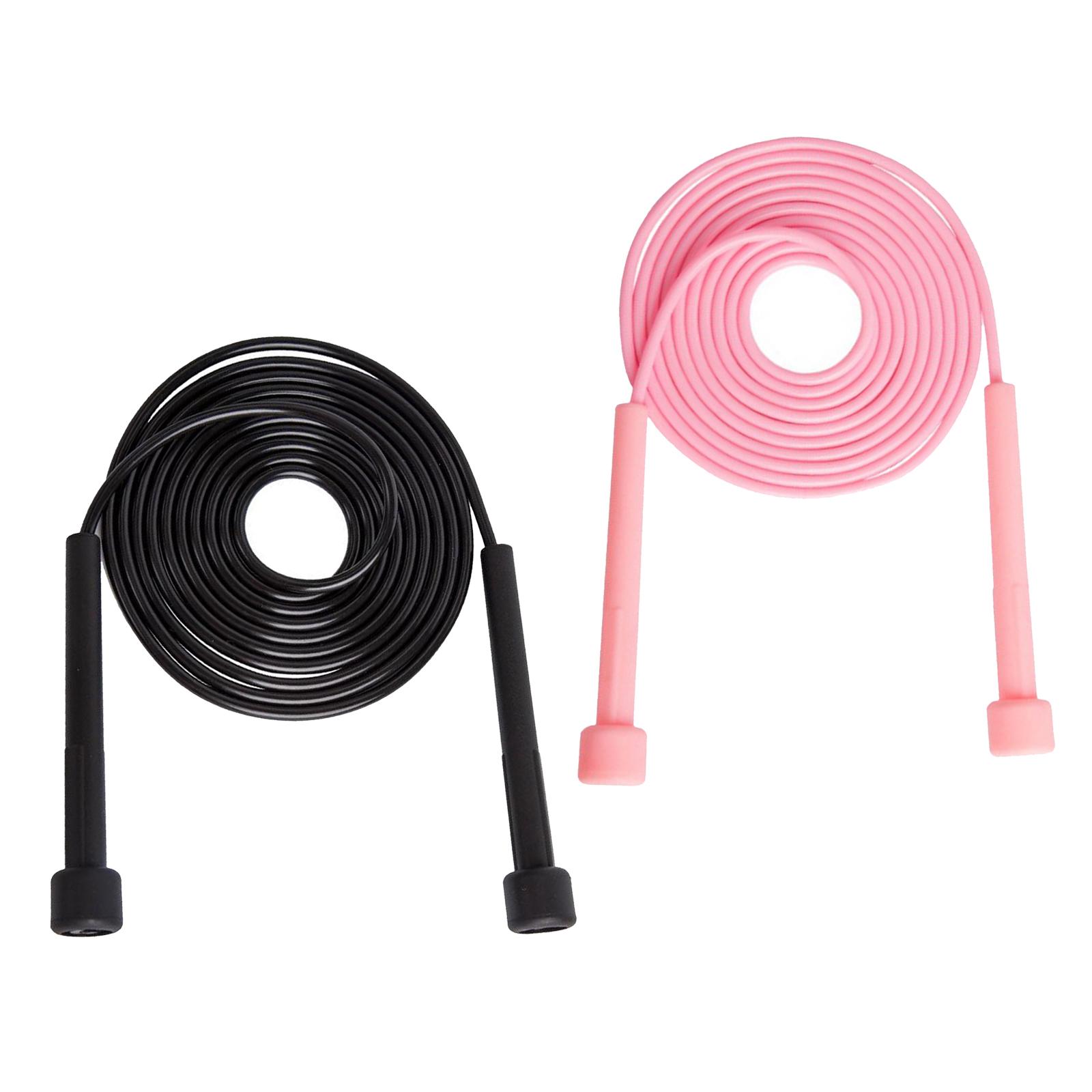 4xJumping Ropes Speed Skipping Rope Boxing Exercise Fitness Adult Pink