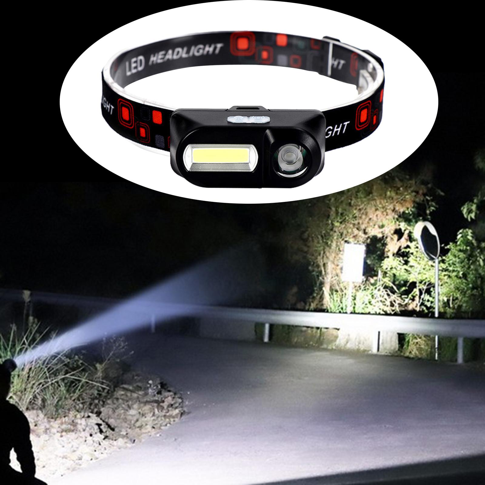 Headlight Waterproof Cycling Head Torch Walking Reading Hiking Work Headlamp