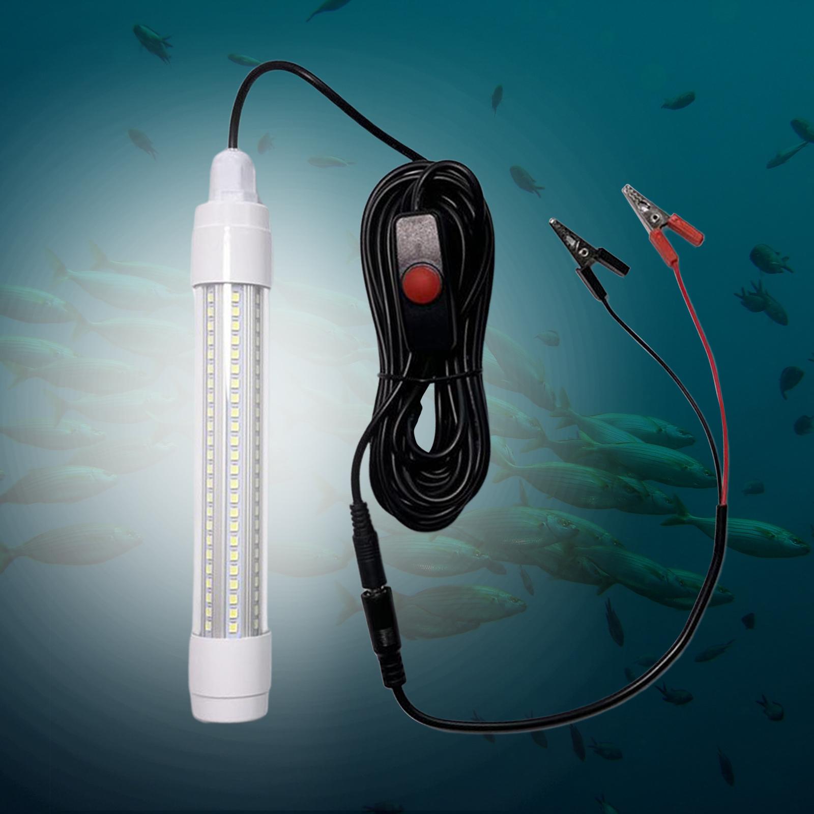 Fishing Light Lamps Underwater LED Prawns Squid Lure  White Light