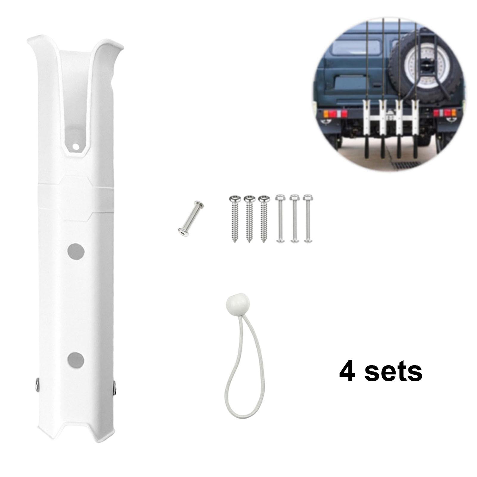 4Pcs Fishing Rod Racks Lightweight Professional Tube Rod Fishing Rod Holders White