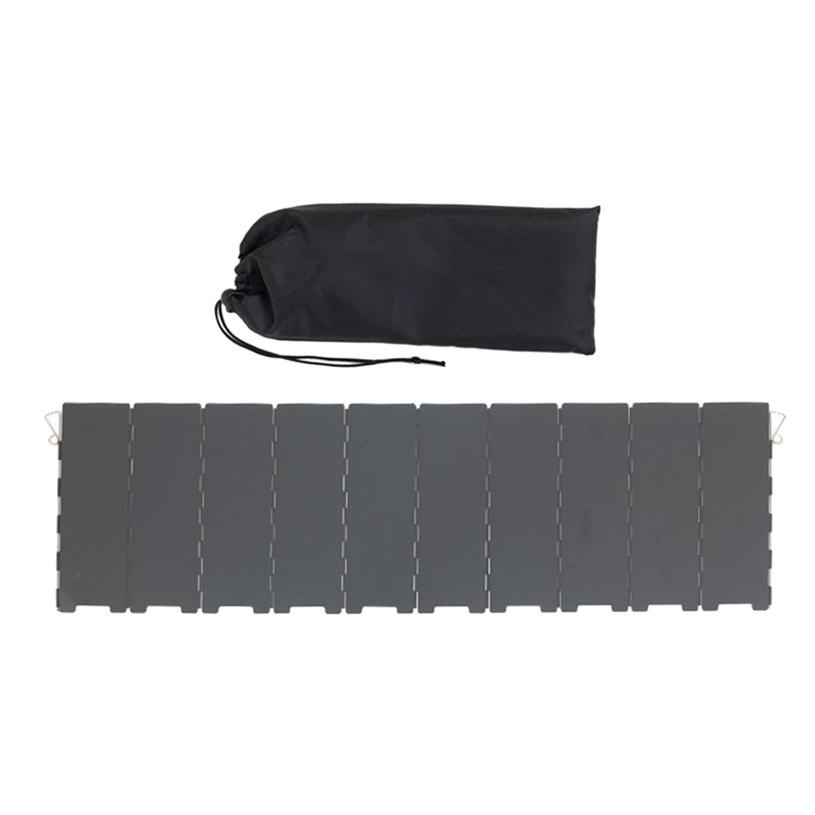 Camping Furnace Windscreen Folding Windshield for Backpacking Cooking Hiking Black
