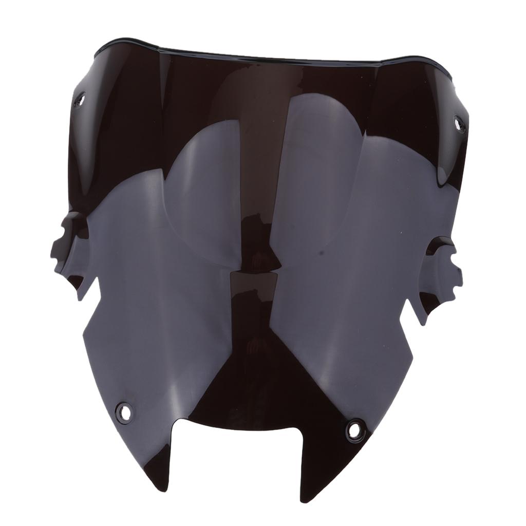 Double Bubble Windshield Windscreen for Honda VTR1000F 1997-2005 Black