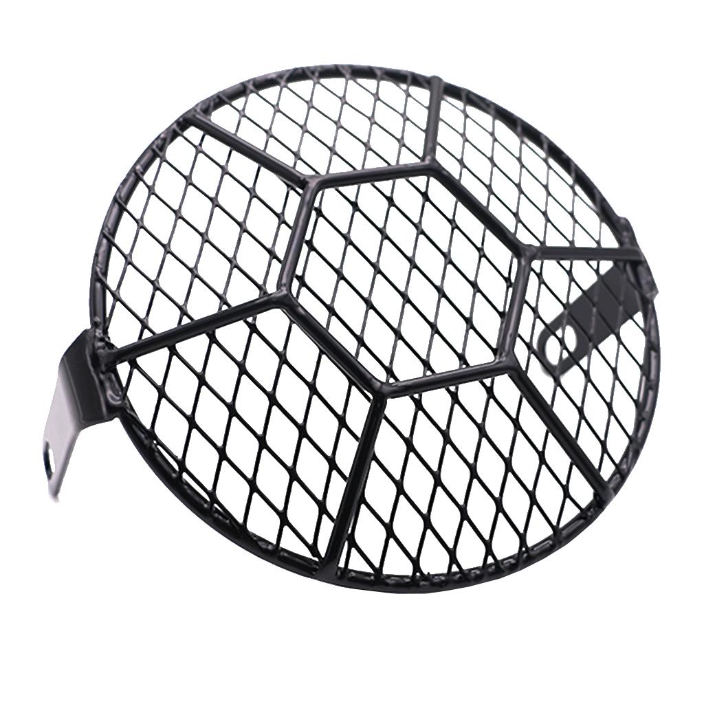 Retro Motorcycle Front Headlight Head Light Shield Grill Mesh Grille Net Cover Guard Protector for Honda CG125
