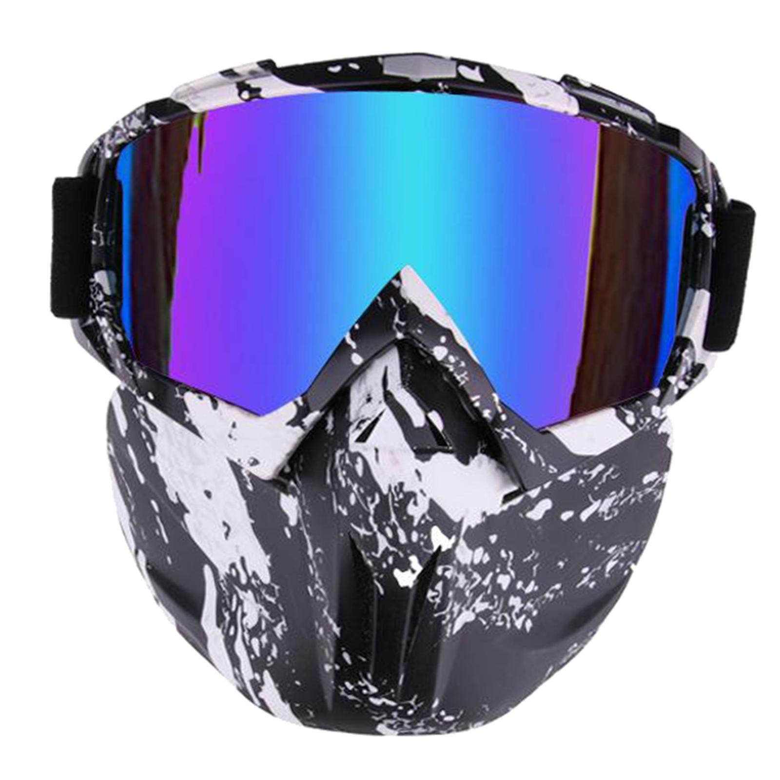 Anti Splash Cycling Face Shield Detachable Safety Glasses Goggles Style 06