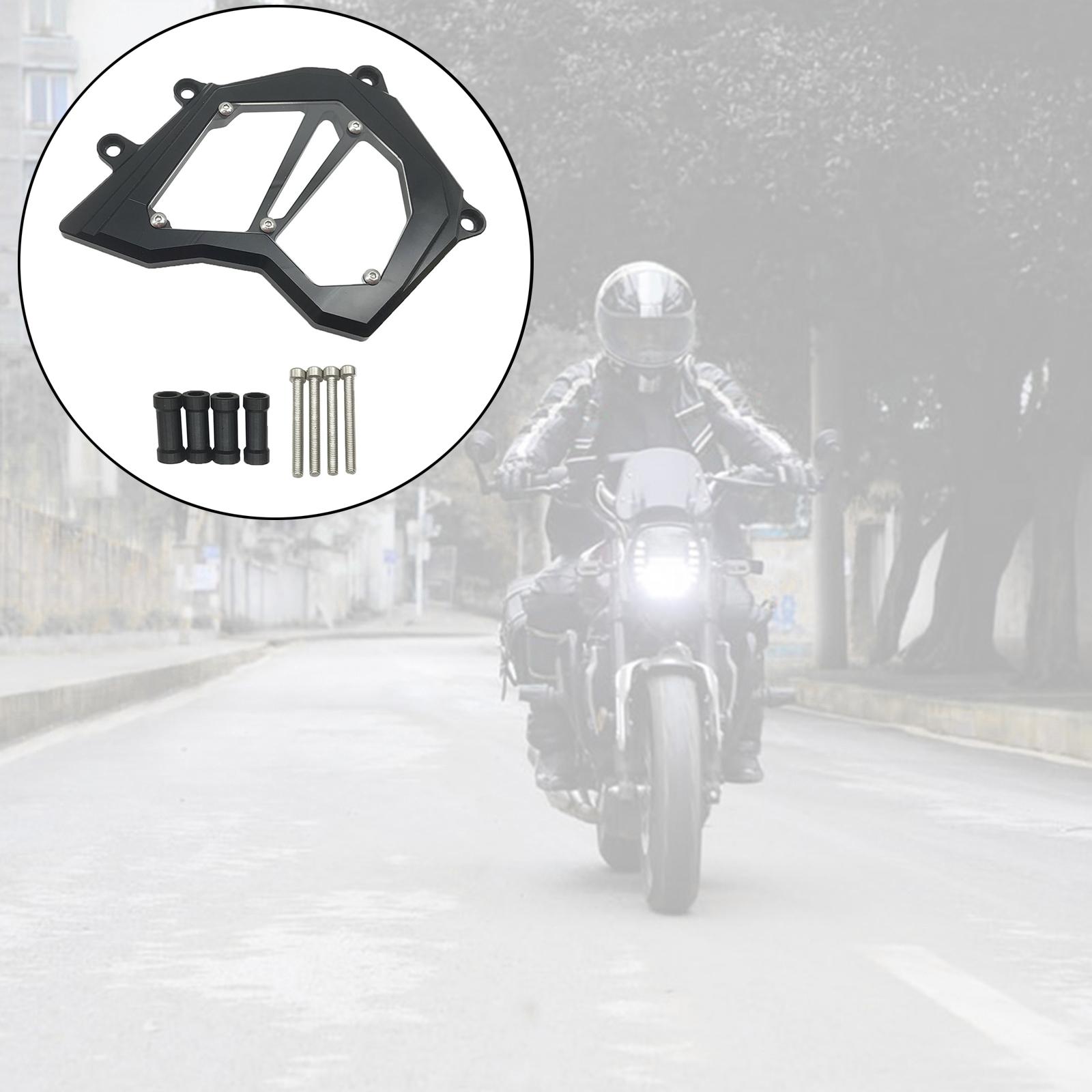 Front Sprocket Cover Chain Guard Kit for KAWASAKI ZX10R Durable  black