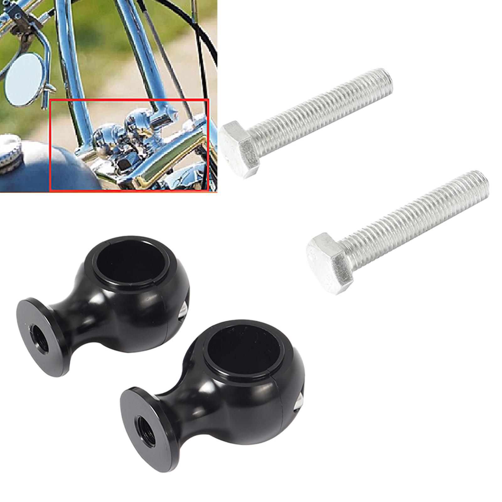 Motorcycle Handlebar Risers 22mm Replace Harley Other Handlebar Black