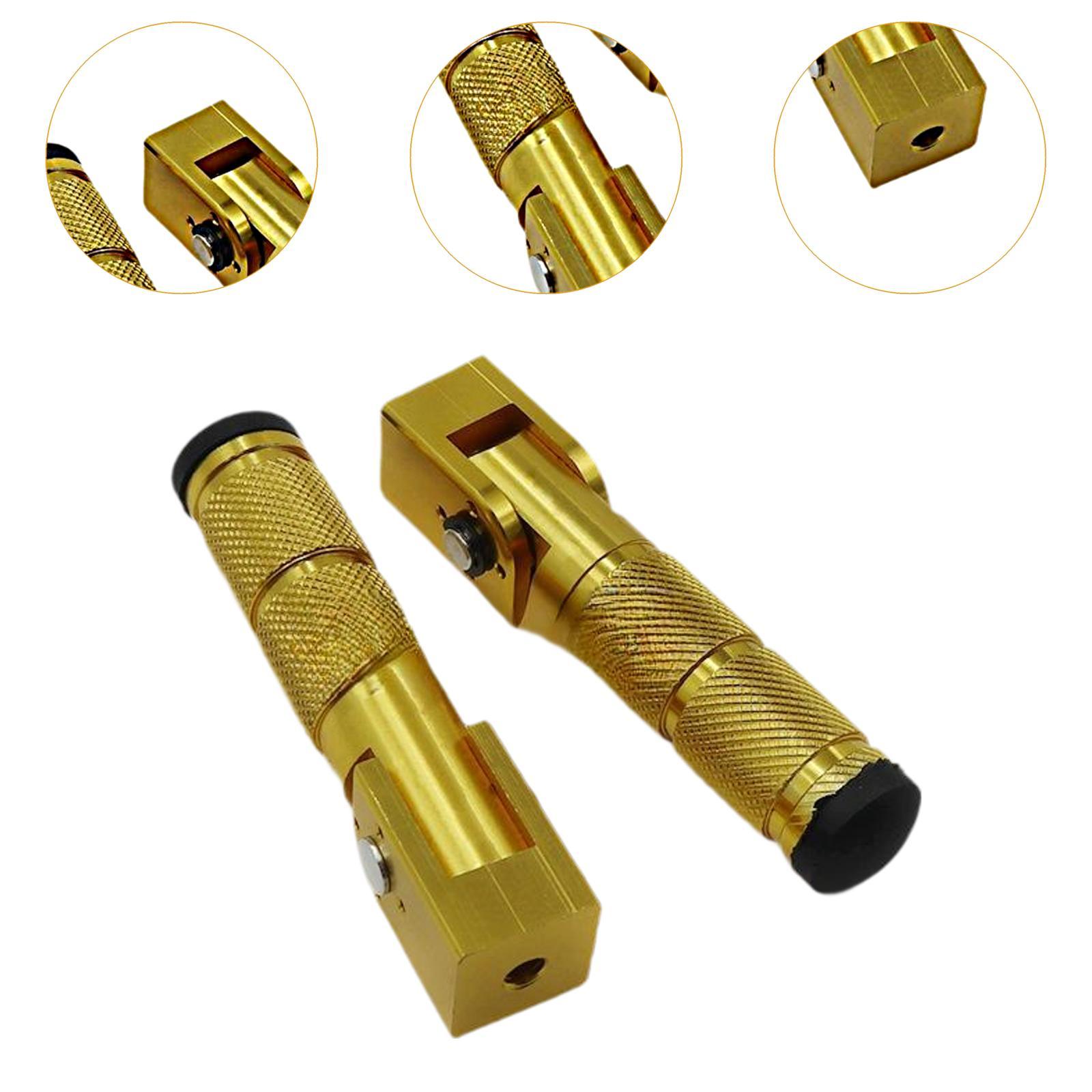 2Pcs Motorcycle Footpegs Easy Installation Wear Resistant Replaces Footrests