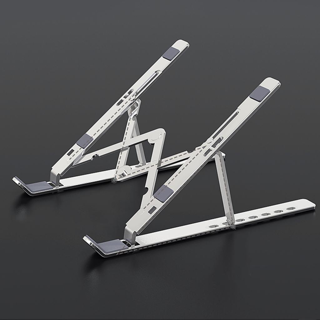 Alloy Adjustable Foldable Laptop Holder Adapter Bracket on Desk Multi-Angle