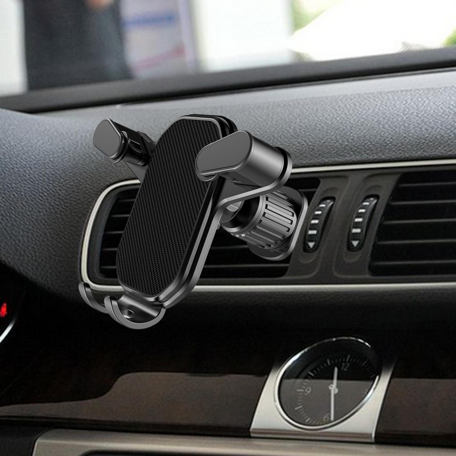 phone Mount for Car Handsfree Bracket Stable Hook Anti shaking Black