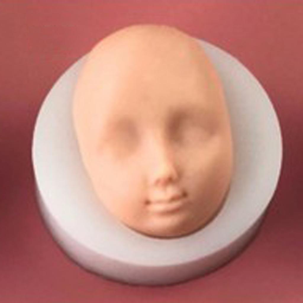 Silicone Baby Face Mould Polymer Clay Craft Molds for Doll Clay DIY Making 