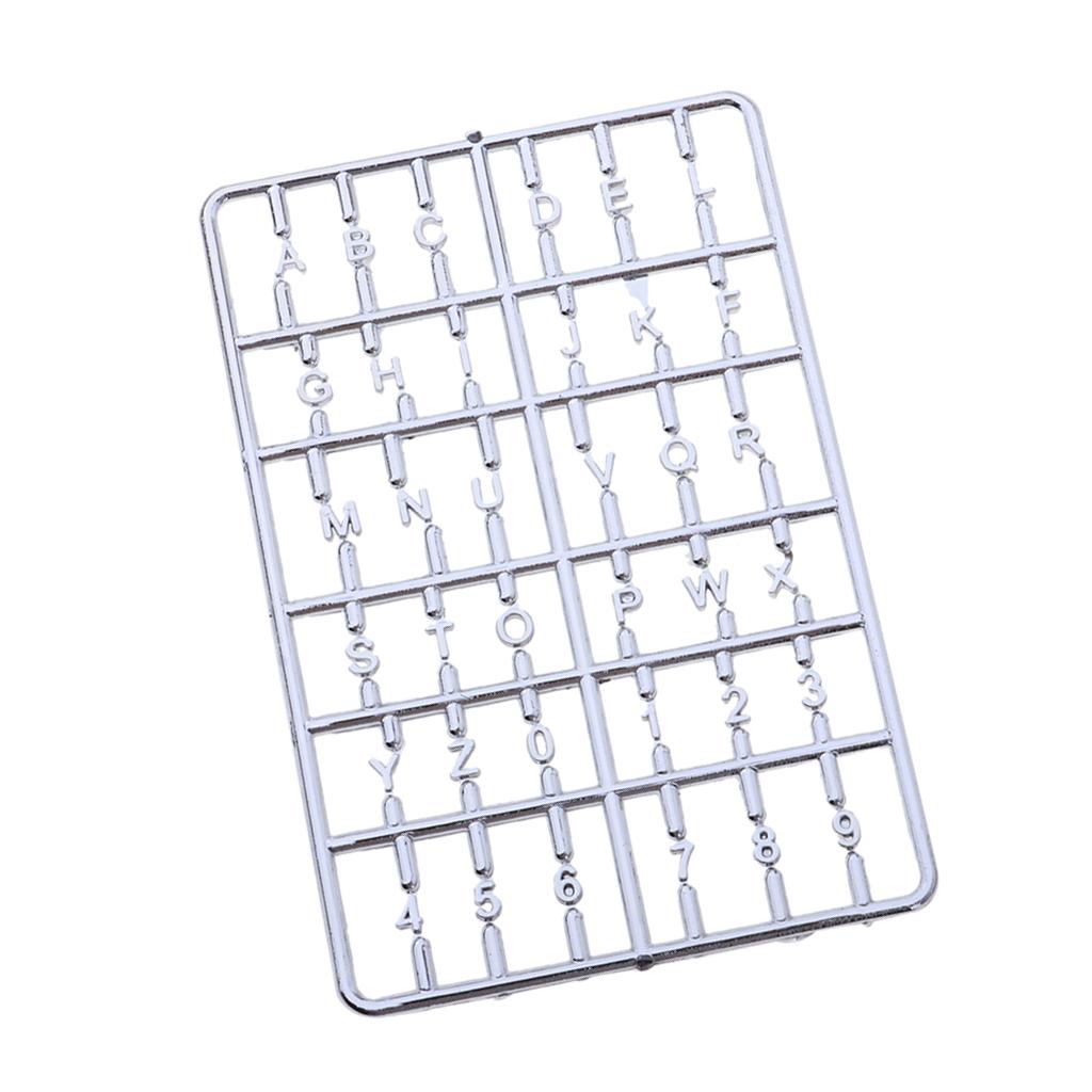 Adorable Miniature Mailbox Alphabet Letters For Crafting and Creating Silver