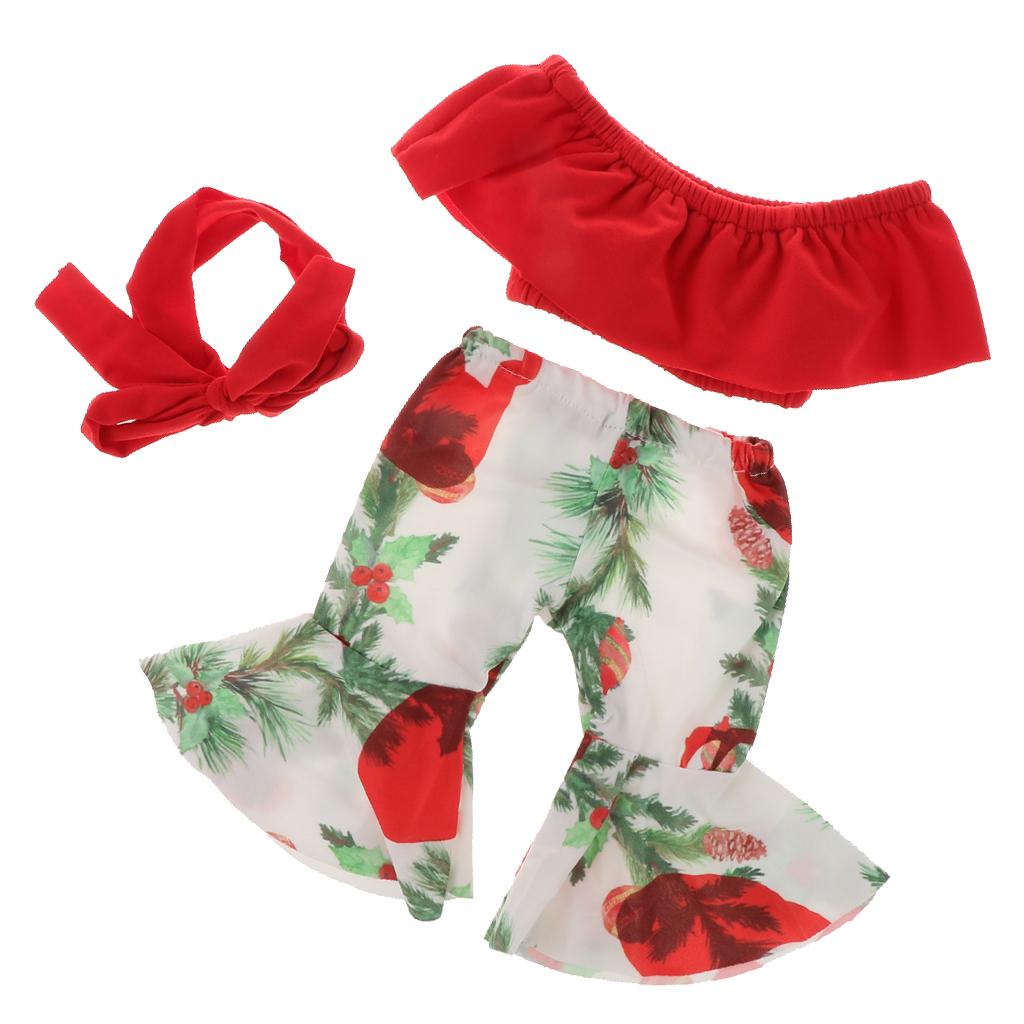 18inch Doll Casual Outfits Tube Tops & Flares Pants for Doll