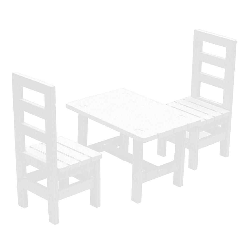Dollhouse Dining Table Chairs Set White