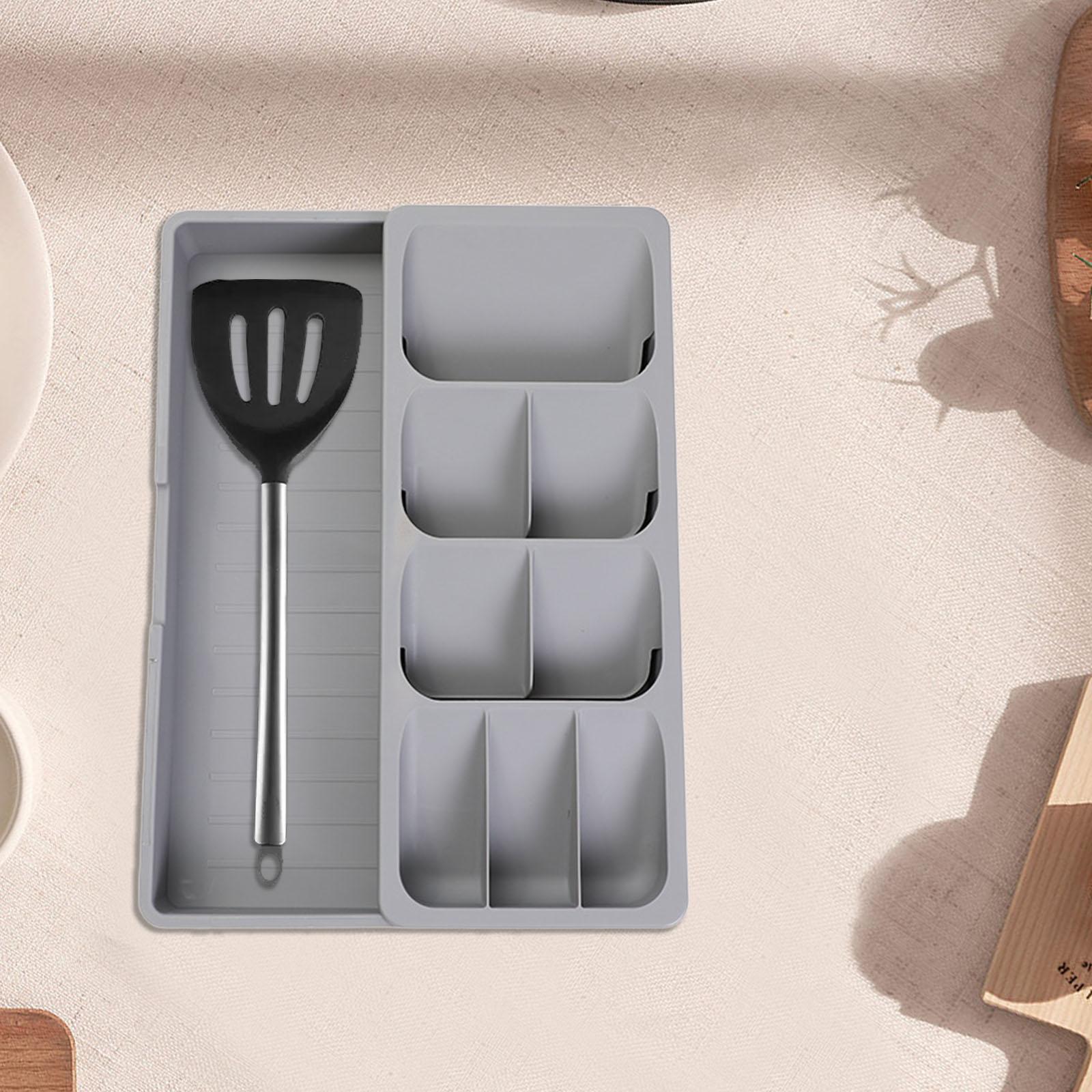 Cutlery Silverware Tray Multi Dividers Drawer Dividers Drawer Organizer Tray B