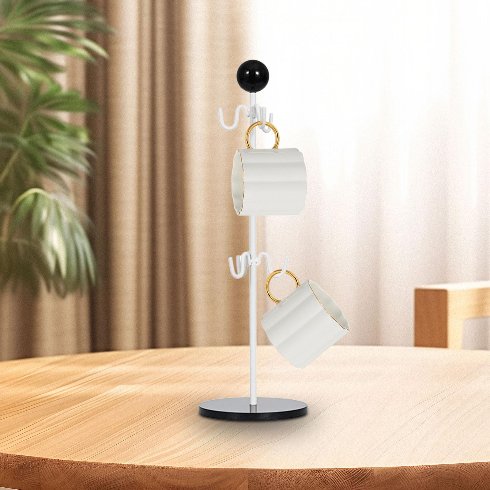 Coffee Cup Stand Holder Coffee Mug Water Cup Rack Office Countertop black