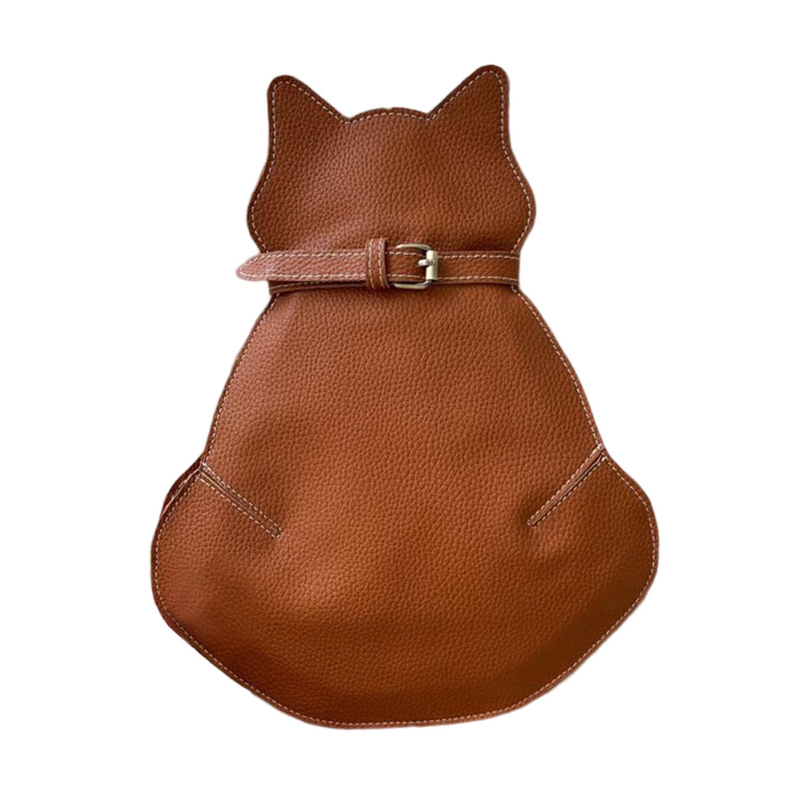 Sling Bags Crossbody Cute Backpack Rucksack Cute cat shape for gym Travel Brown