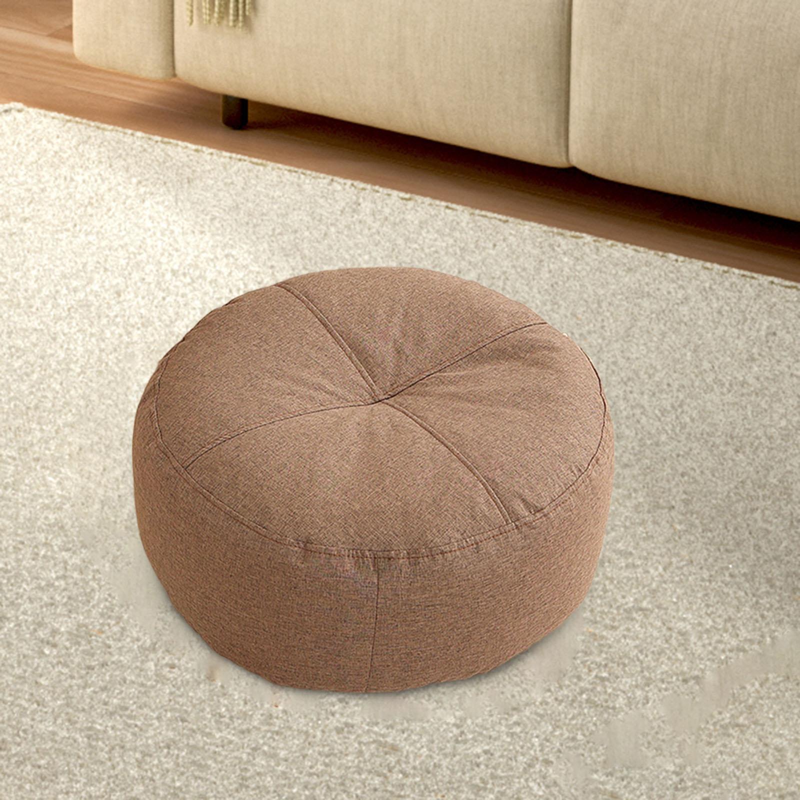 Round Floor Pillow Meditation Floor Pillow for Adults Kids Chair Studio Brown