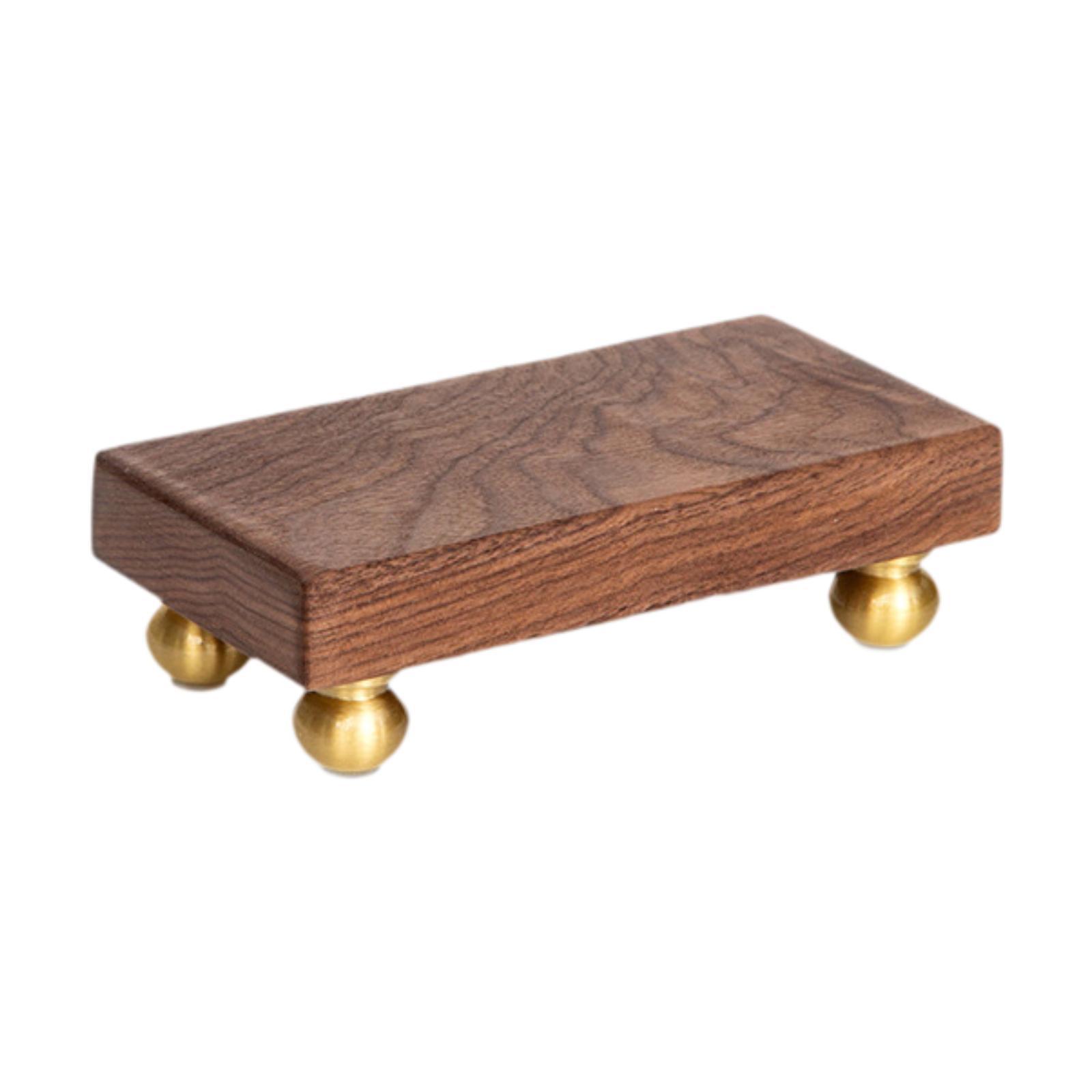 Wood Pedestal Stand 14cmx7cmx4cm