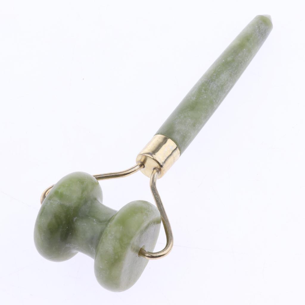 2 Sets Natural Jade Facial Beauty Massage Roller Massager Scraping Boards