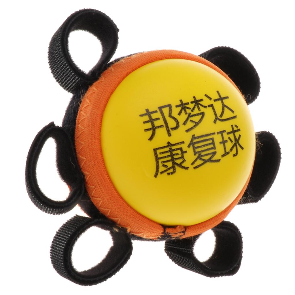 Portable Hand Grip Ball Finger Massage Training Stress Reliever Yellow-Kids