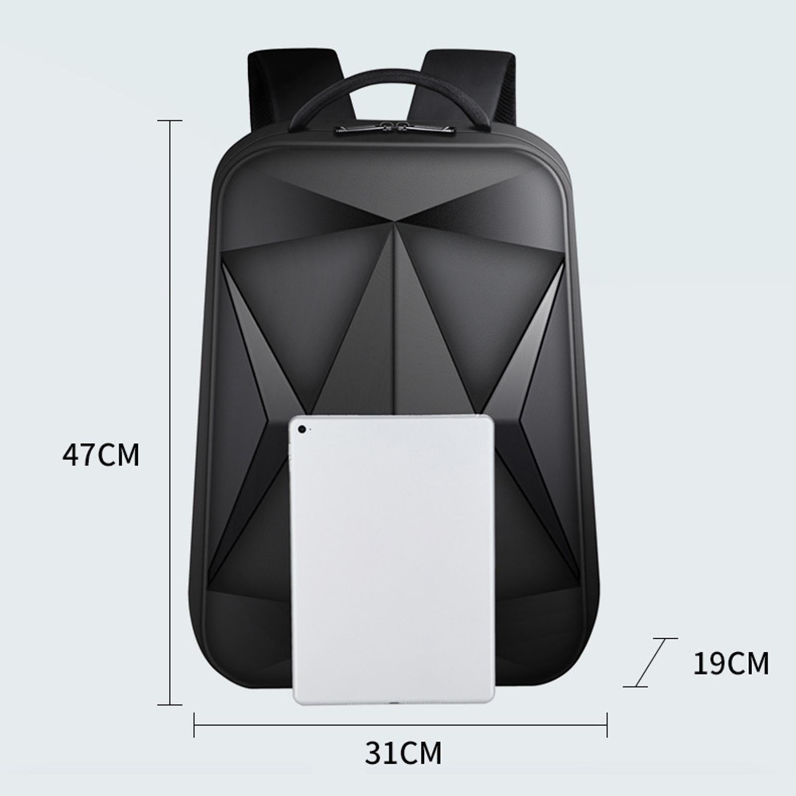 Waterproof Laptop Backpack Resistant Lightweight for Travel Hiking Men Black 