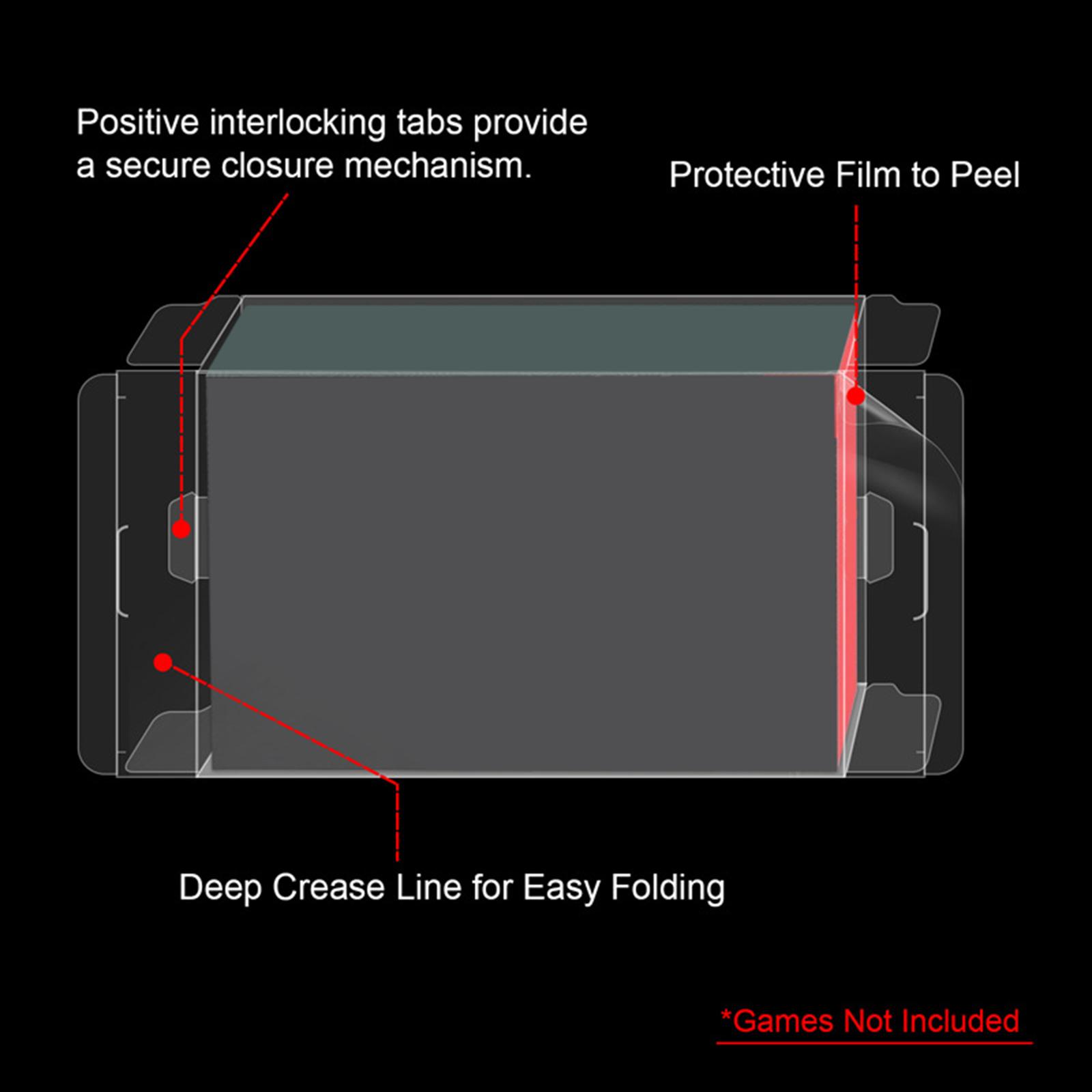 Transparent Protective Box Clear Durable Spare Parts Dust Display for Switch