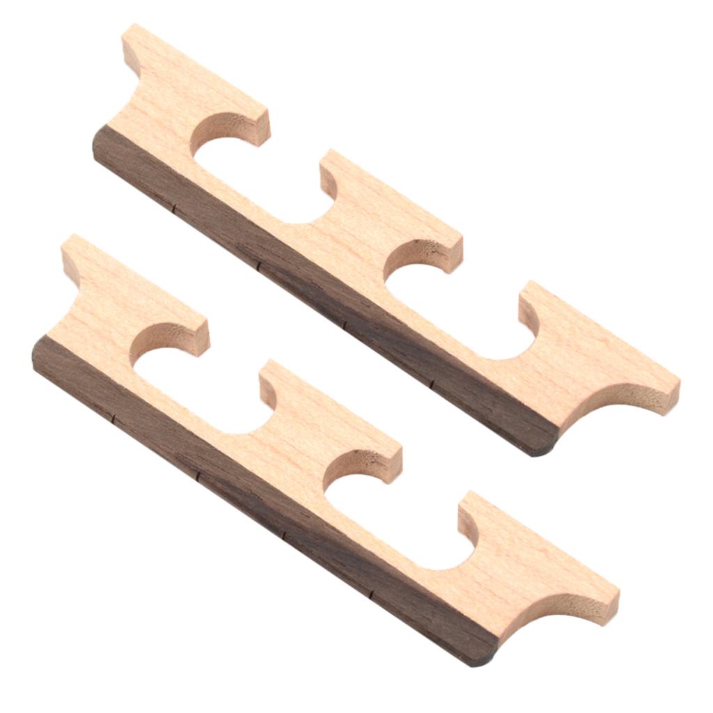 Pack of 2 Rosewood 4 String Banjo Saddle Bridge