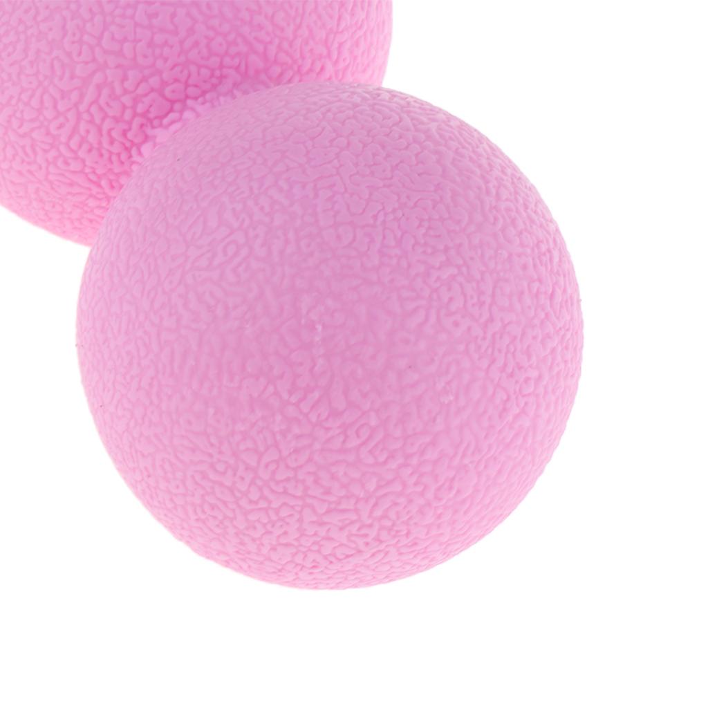 Lacrosse Massage Ball Myofascial Muscle Relief Release Double Ball Pink
