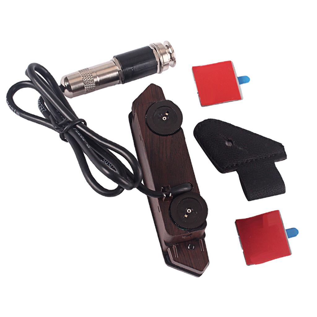 Acoustic Guitar Soundhole Transducer Pickup Preamp with Endpin Plug