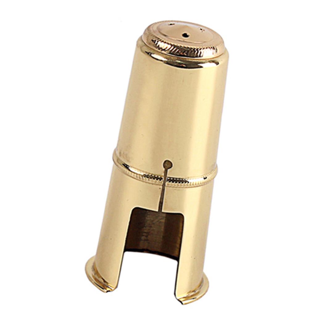 Brass Mouthpiece Cap for Alto/Tenor/Soprano Saxophone Soprano-Golden