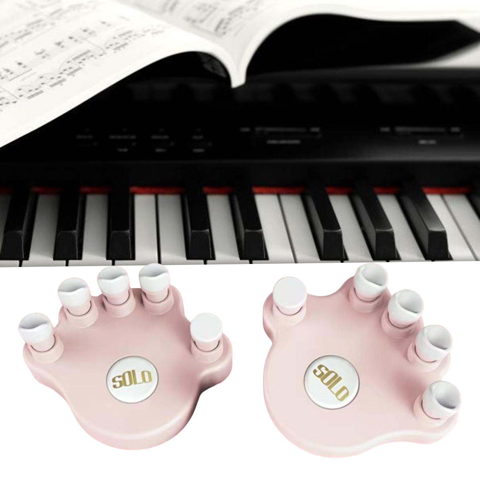 2Pcs Piano Finger Trainer Finger Pressing Tool for Practicing Training Pink