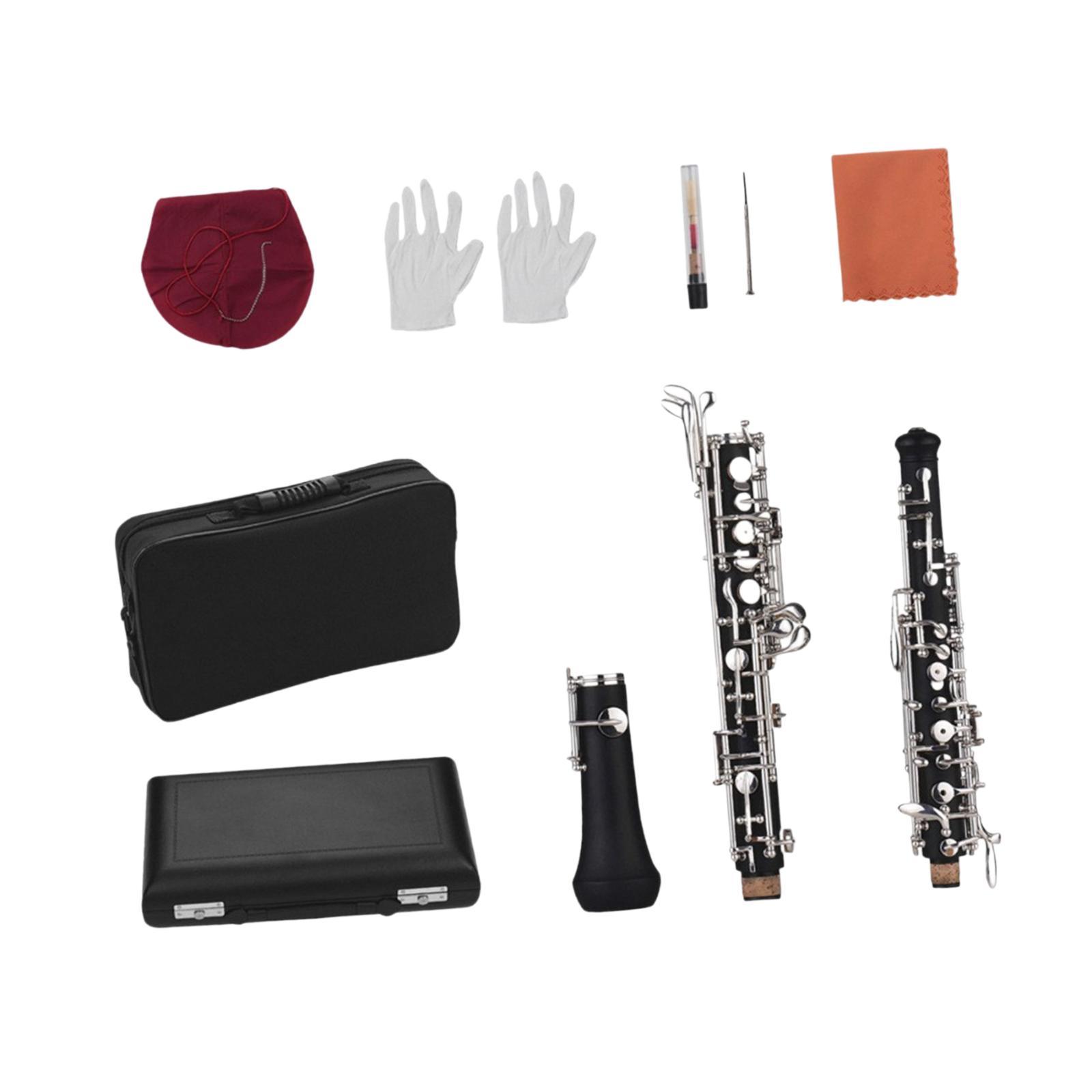 Oboe Instrument and Cleaning Cloth Gloves 22 Keys for Beginner Professionals