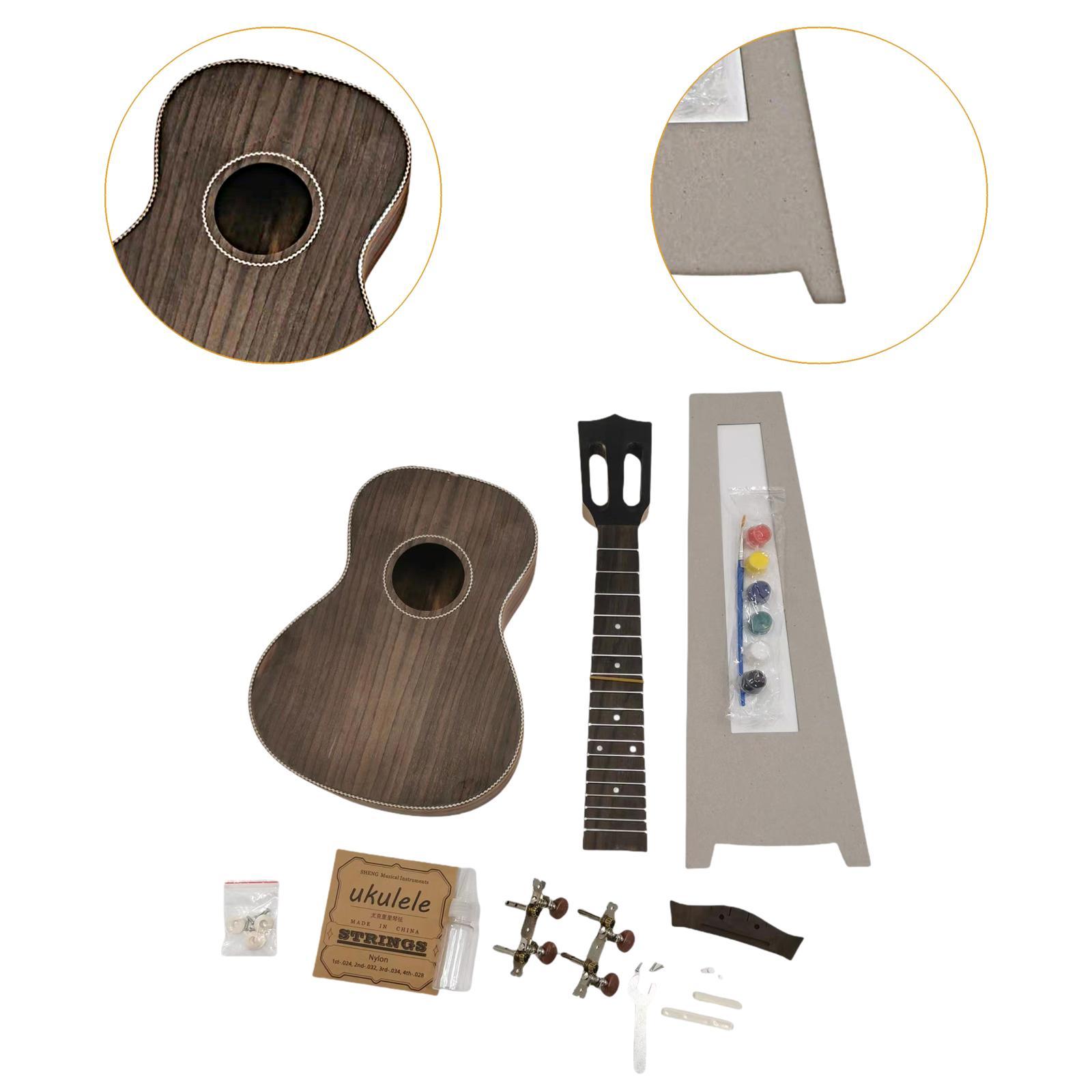 Ukulele DIY Kits Painting Kids Wooden Supplies Parents Child Campaign Guitar