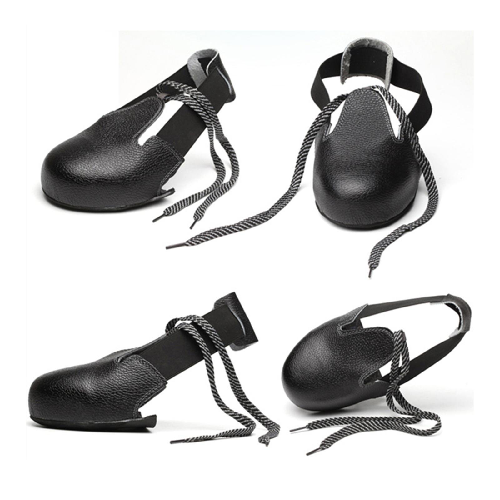 Safety Toe Shoe Covers PU Leather Overshoes Covers Toe Cap Safety Overshoes