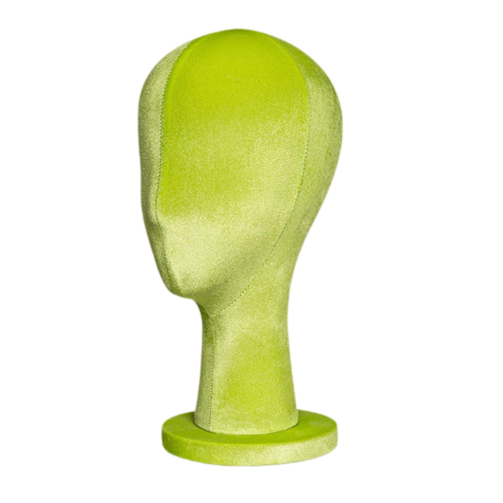 Female Head Mannequin Display Stand Green