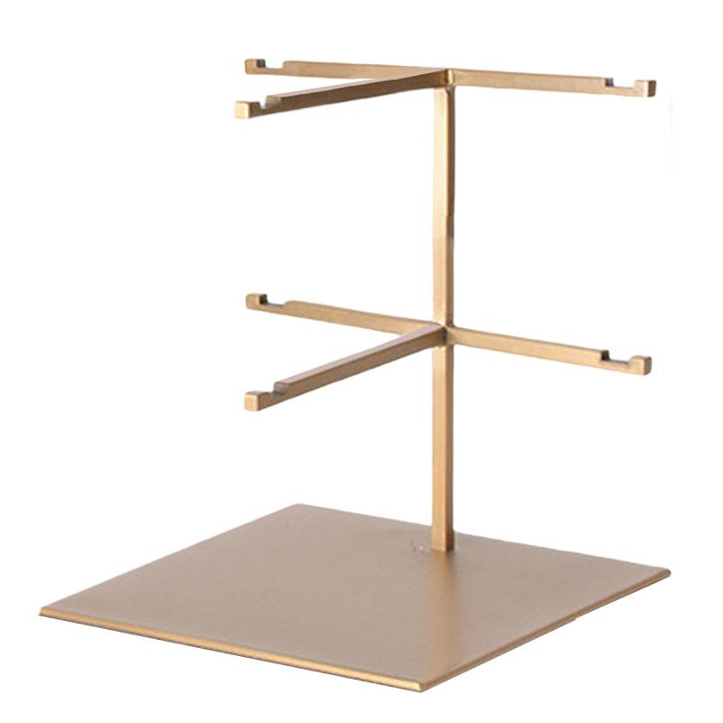 Sunglasses Display Rack 2 Tier Gold