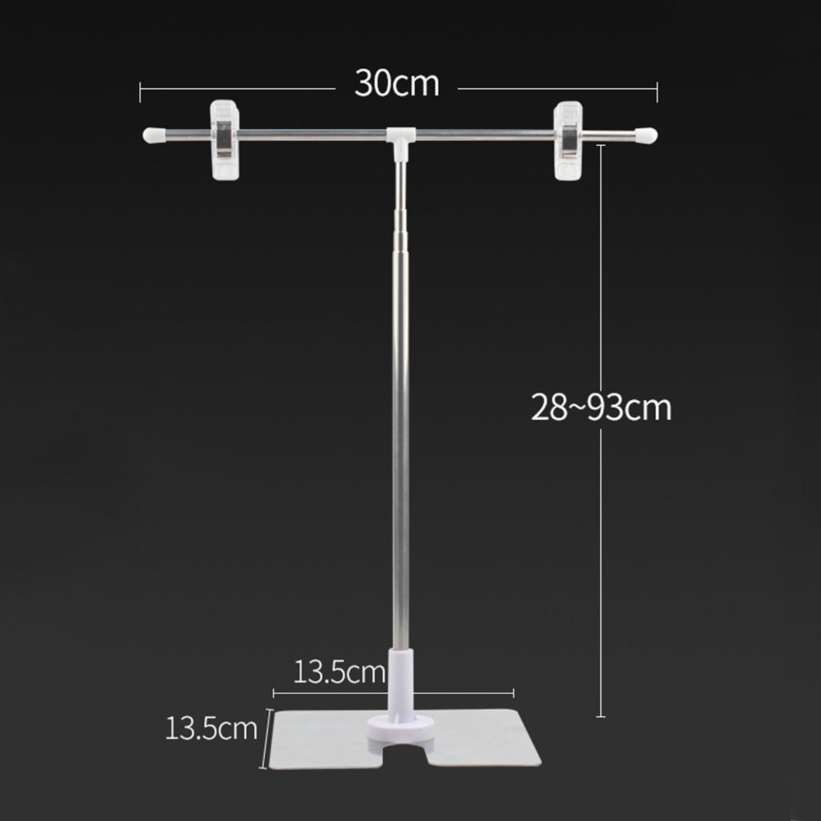 Adjustable Poster Stand T Shaped Poster Board with Clip Store Counter