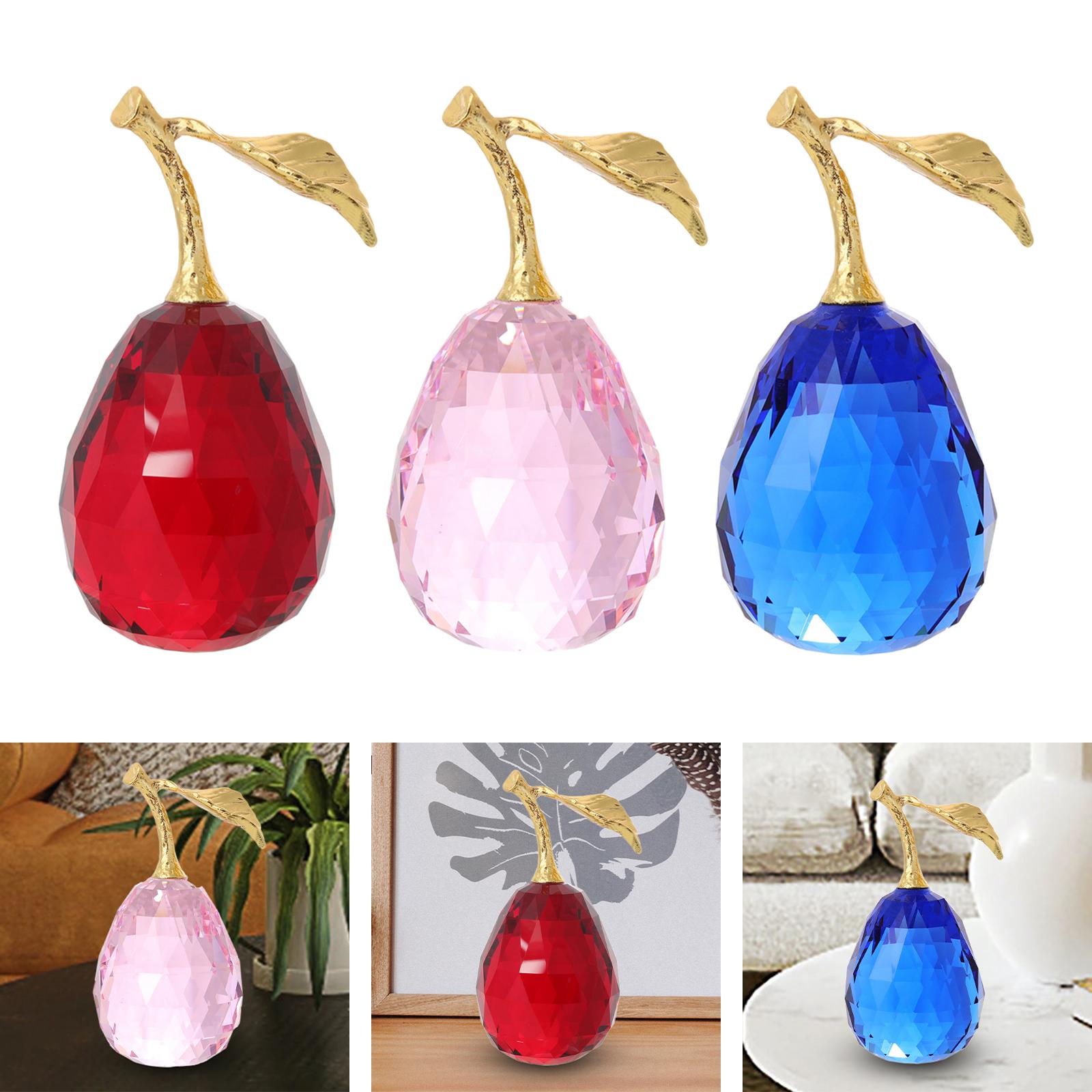 Pear Fruits Ornament Collectibles Table Home Decor Office Party Red 