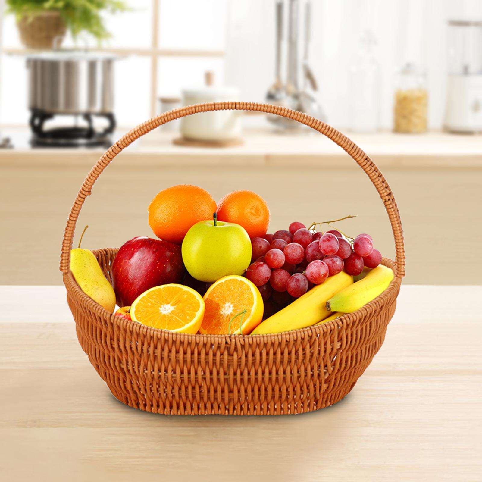 Woven Storage Basket Storage Basket Box for Fruit vegetable Decoration S