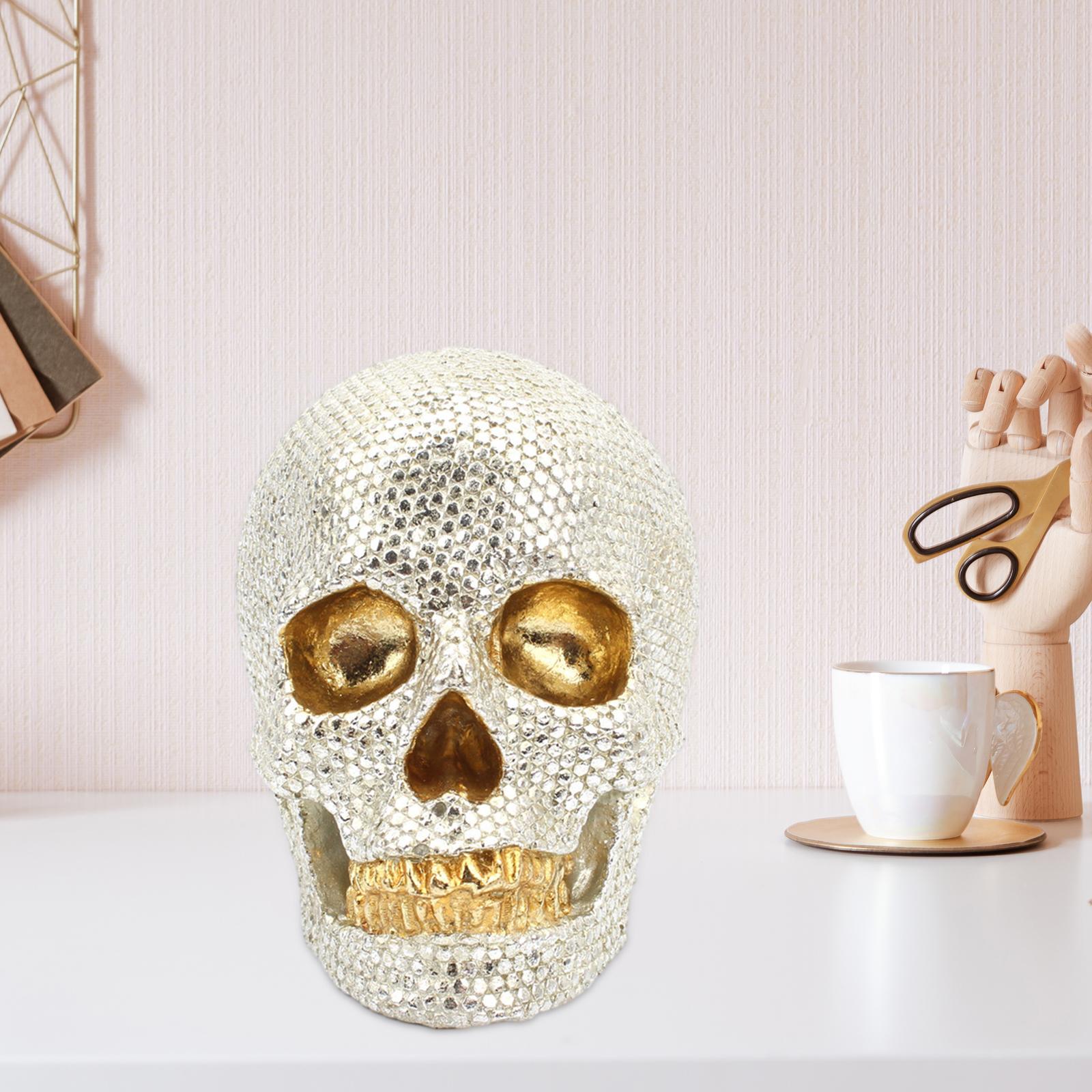 Halloween Skull Decor Gothic Gothic Skeleton Head for Party Bookshelf Garden
