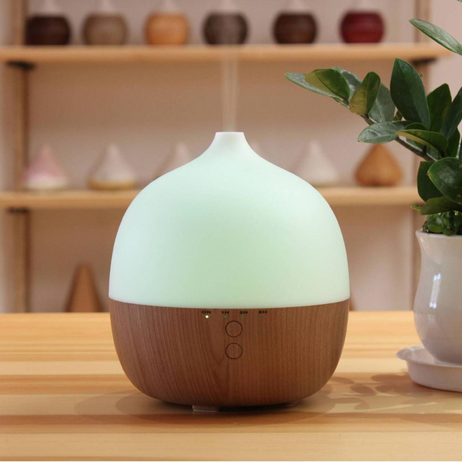 Air Humidifier Essential Oil Diffuser Aroma Diffuser for Home Office Desktop Light Wood Grain
