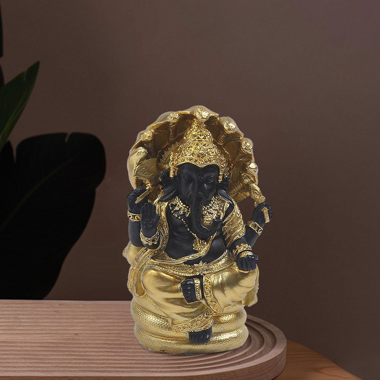 Elephant God Buddha Sculpture Hindu Elephant God Sculpture for Home Tabletop