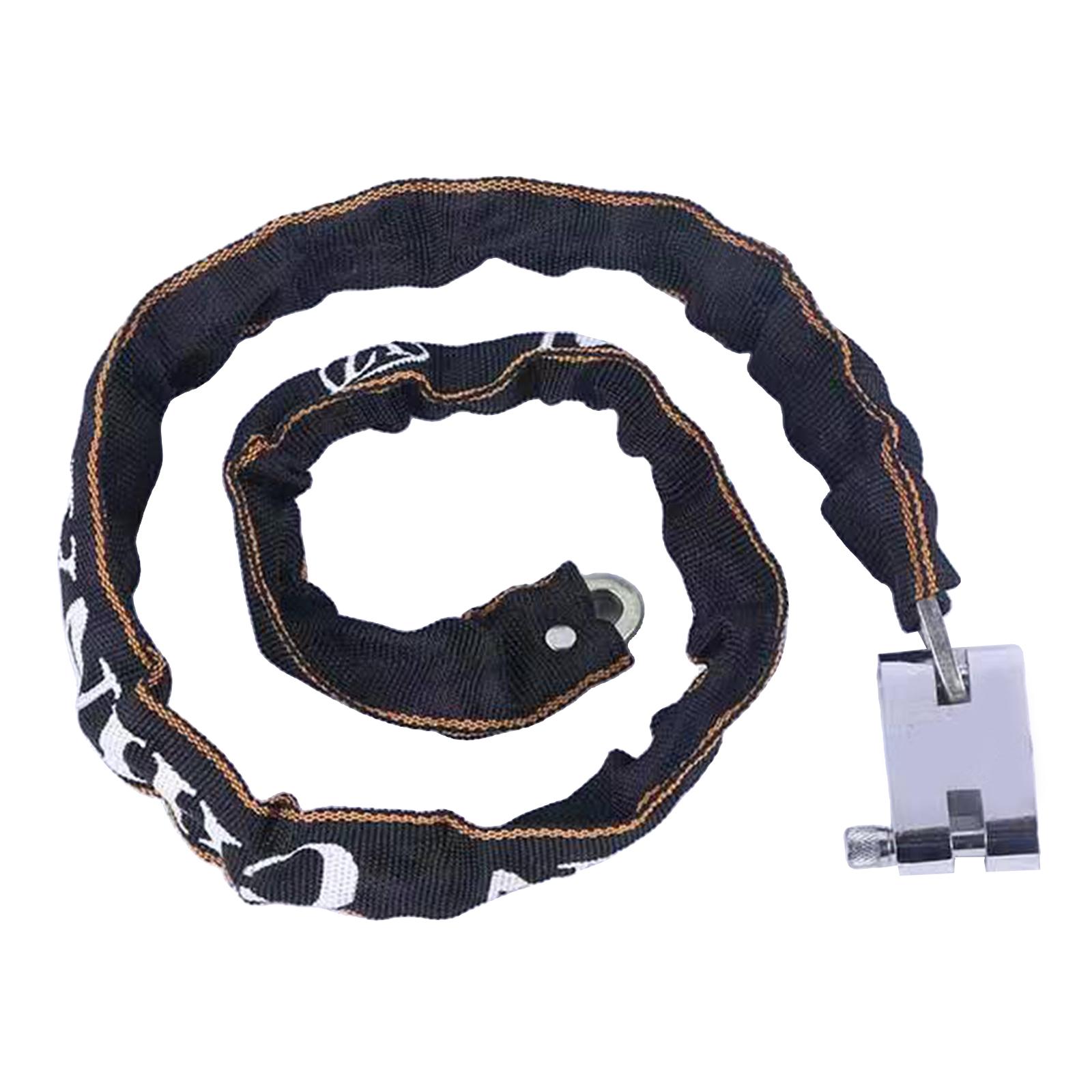 Bicycle Cable Lock Anti-theft Scooter Motorcycle Chain Lock W/ Sleeve 110cm