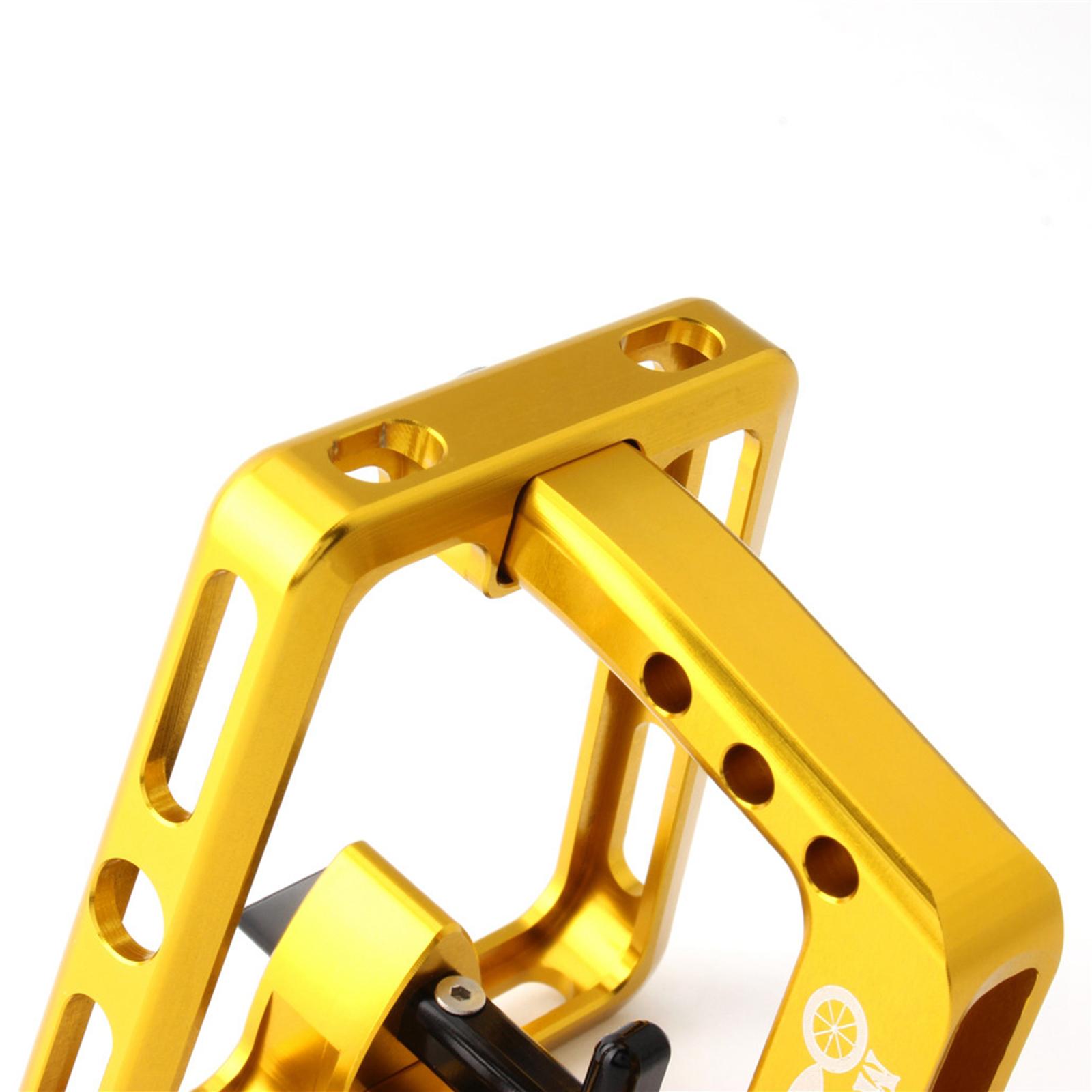 Folding Bike Front Carrier Block Bracket Adapter Holders For Brompton Golden