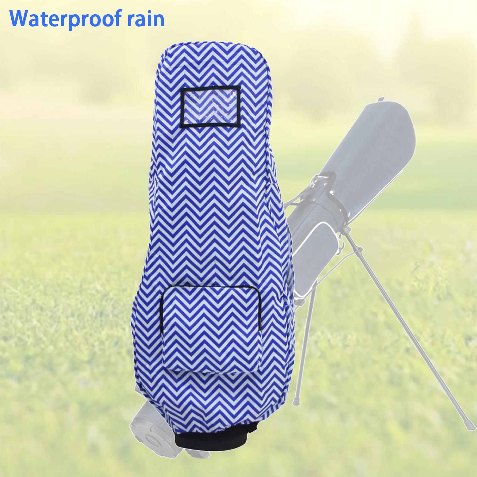 Foldable Golf Bag Hood Rain Cover Outdoor Waterproof Dustproof Protection Blue